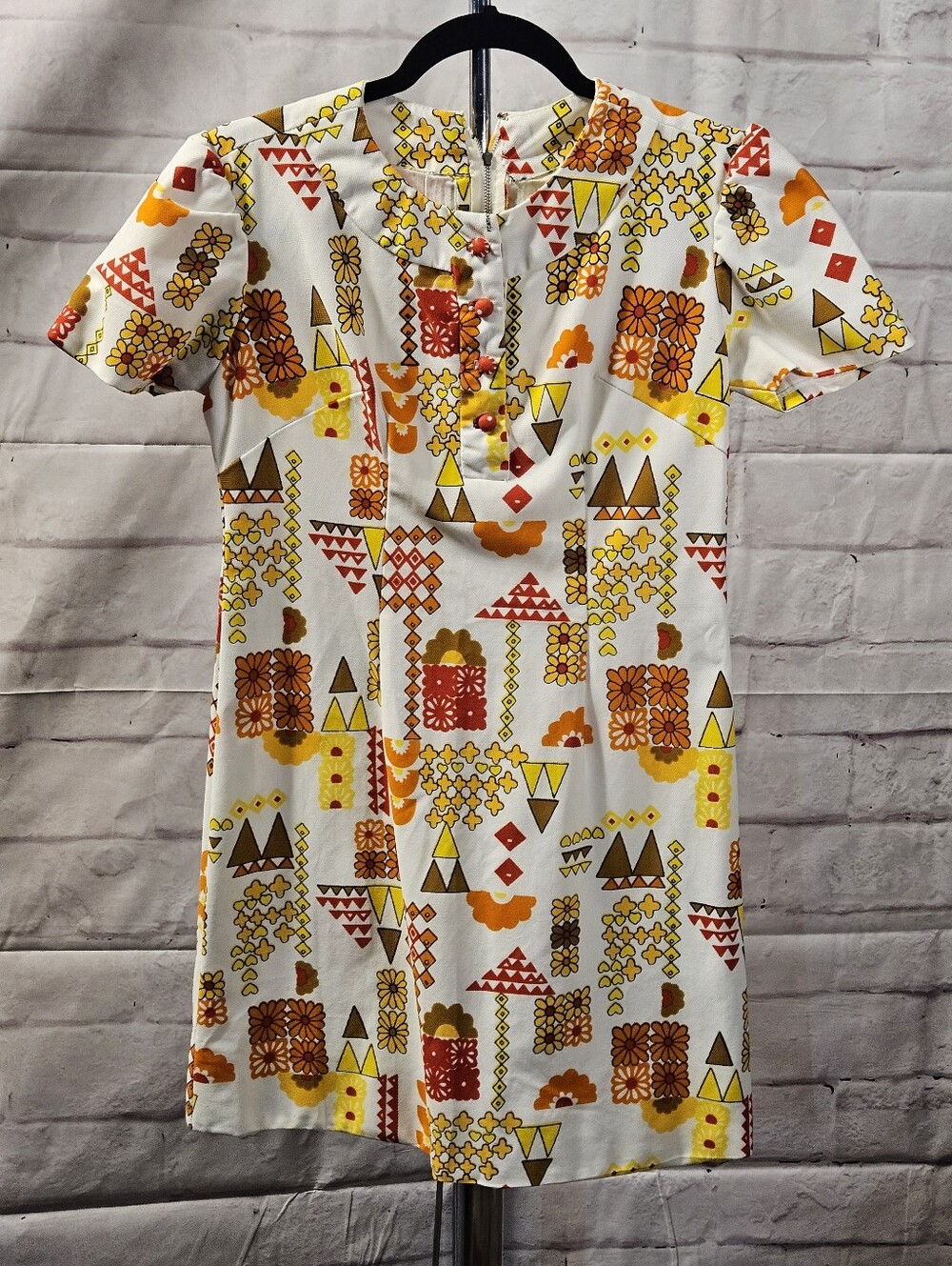 1970s Vintage Custom Made Woman's Dress